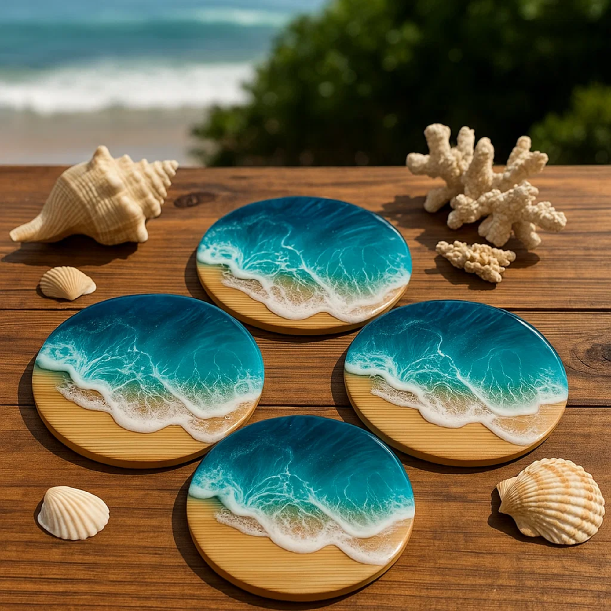 INVISION - Wholesale Coasters - 72pc Bulk 4" Bamboo Coasters – Blank for Custom Engraving12