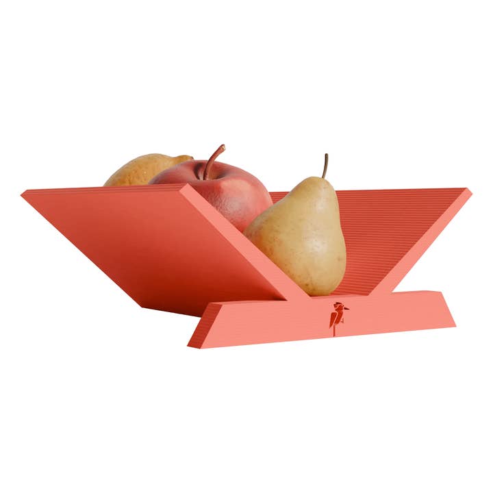 Merano design fruit bowl red edition for wholesale by Fiastra Design