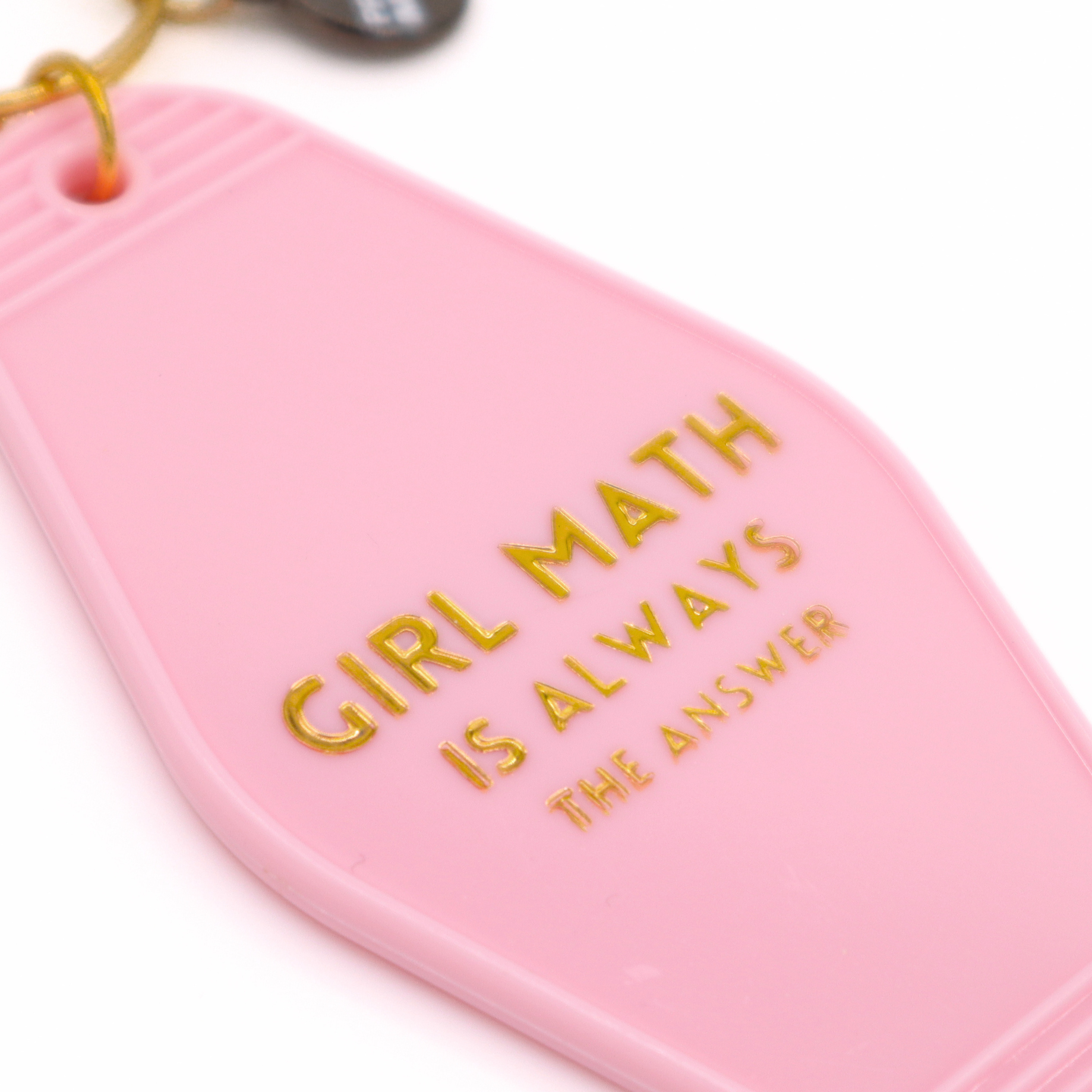 Properly Improper - Wholesale Keychain - Women's - Hot Stamped Motel Keychain Girl Math Is Always The Answer1