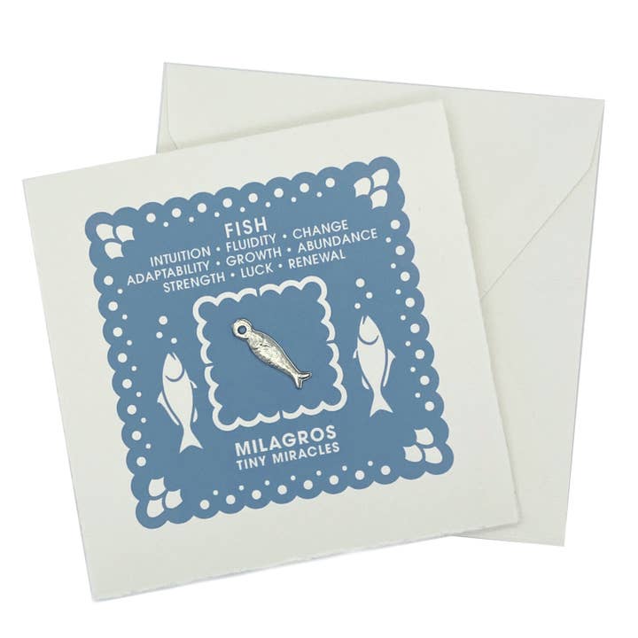 FISH Milagro Notecard for wholesale by Satuit Trading Company