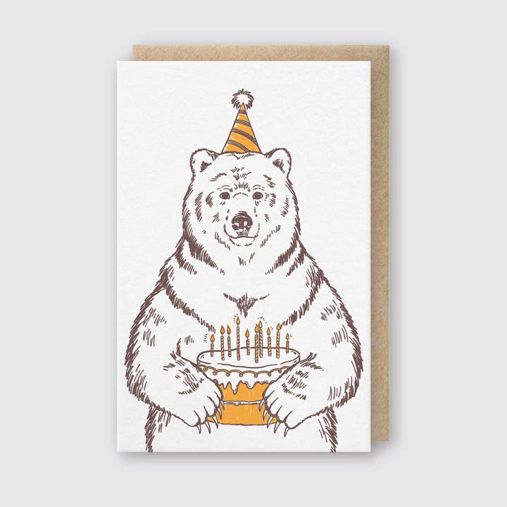 Pike Street Press - Wholesale Birthday Card - Grizzly Bear Birthday