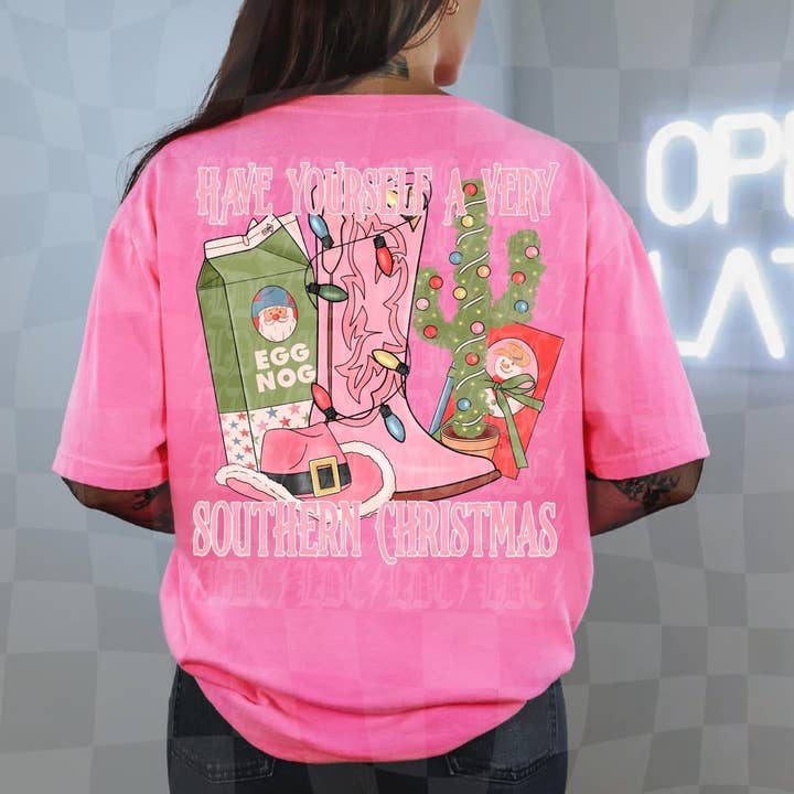 K and M Designs - Wholesale Sublimation Transfer - Have Yourself A Very Southern Christmas DTF Transfer0