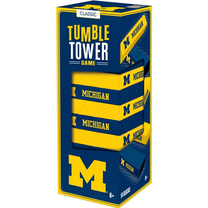 Masterpieces Puzzles - Wholesale Stacking Game - Michigan Wolverines Tumble Tower