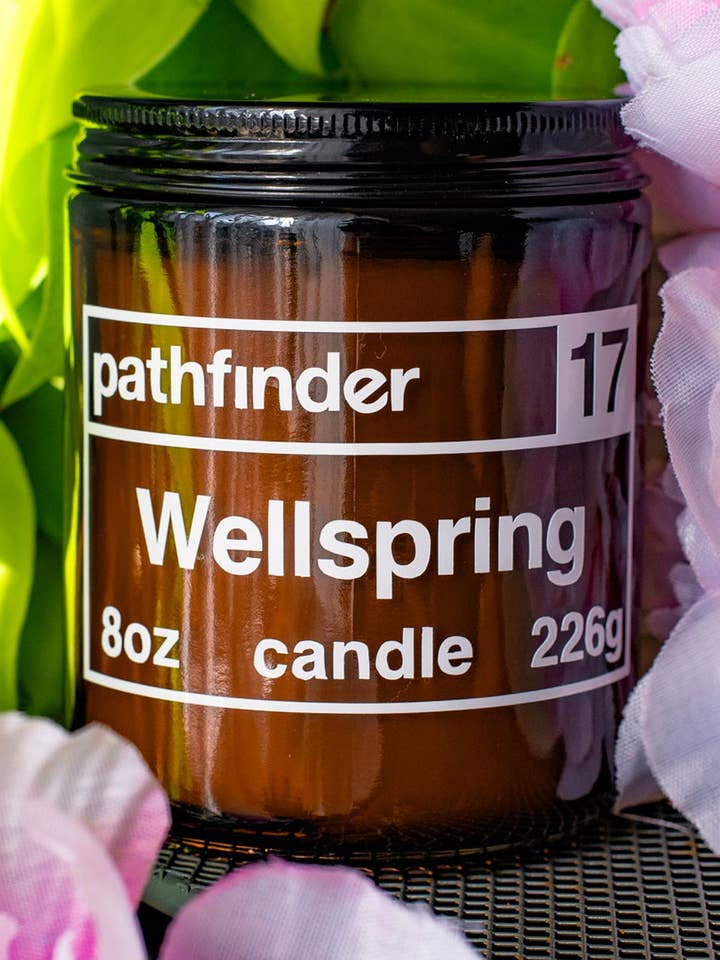 Wellspring | 8oz Organic Soy Wax Candle for wholesale by Pathfinder Goods