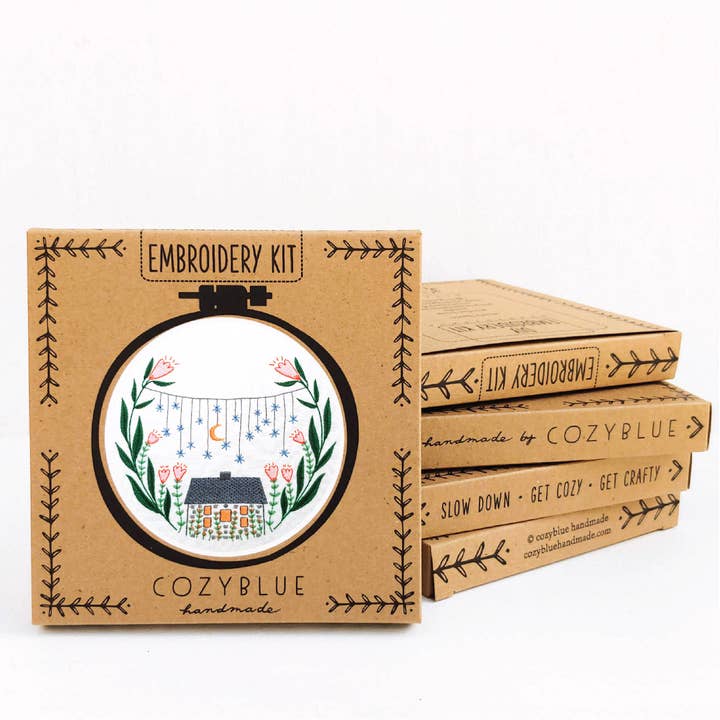 cozyblue handmade - Wholesale Embroidery/Cross Stitch Supplies - golden slumbers embroidery kit1