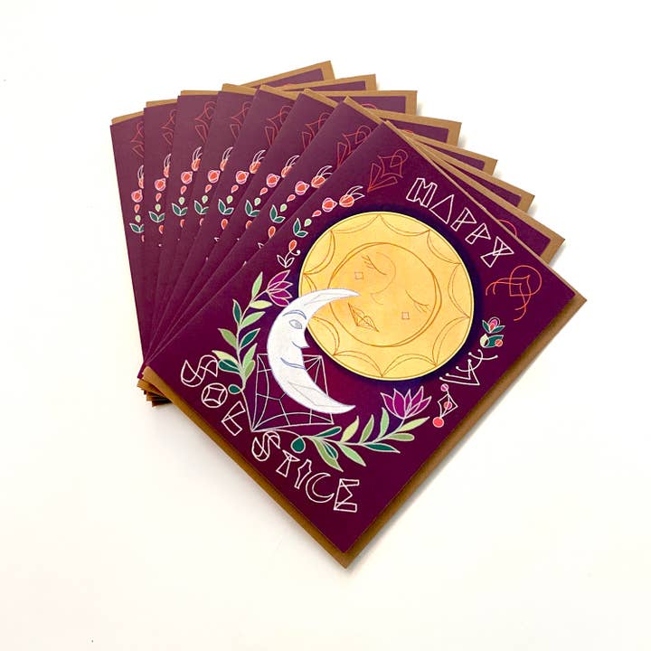Cynla - Wholesale Season's Greetings Card - Happy Solstice Card - holiday greeting card Winter solstice4