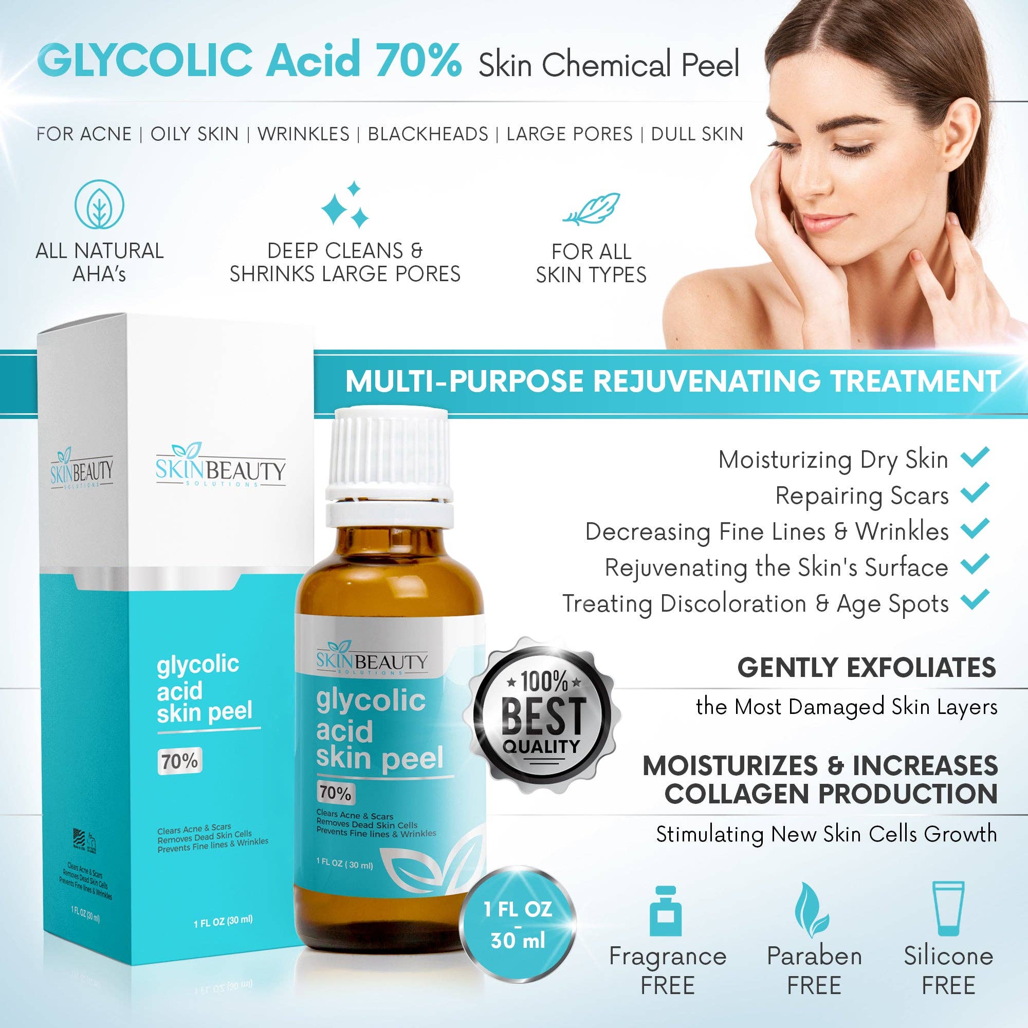 Skin Beauty Solutions - Wholesale Facial Peel - Reverse Peel Kit - Professional Chemical Peels for Skin Rejuvenation & Anti-Aging7