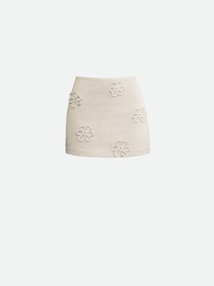 Flower mini skirt for wholesale by Studio Selles