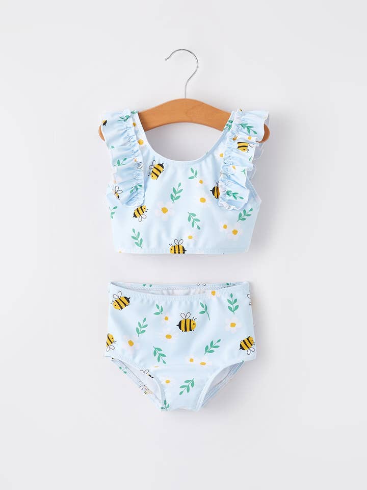 Rylee Faith Designs - Wholesale Two Piece Swimsuit - Kids - "Bee" Girls' Boutique Swimsuit