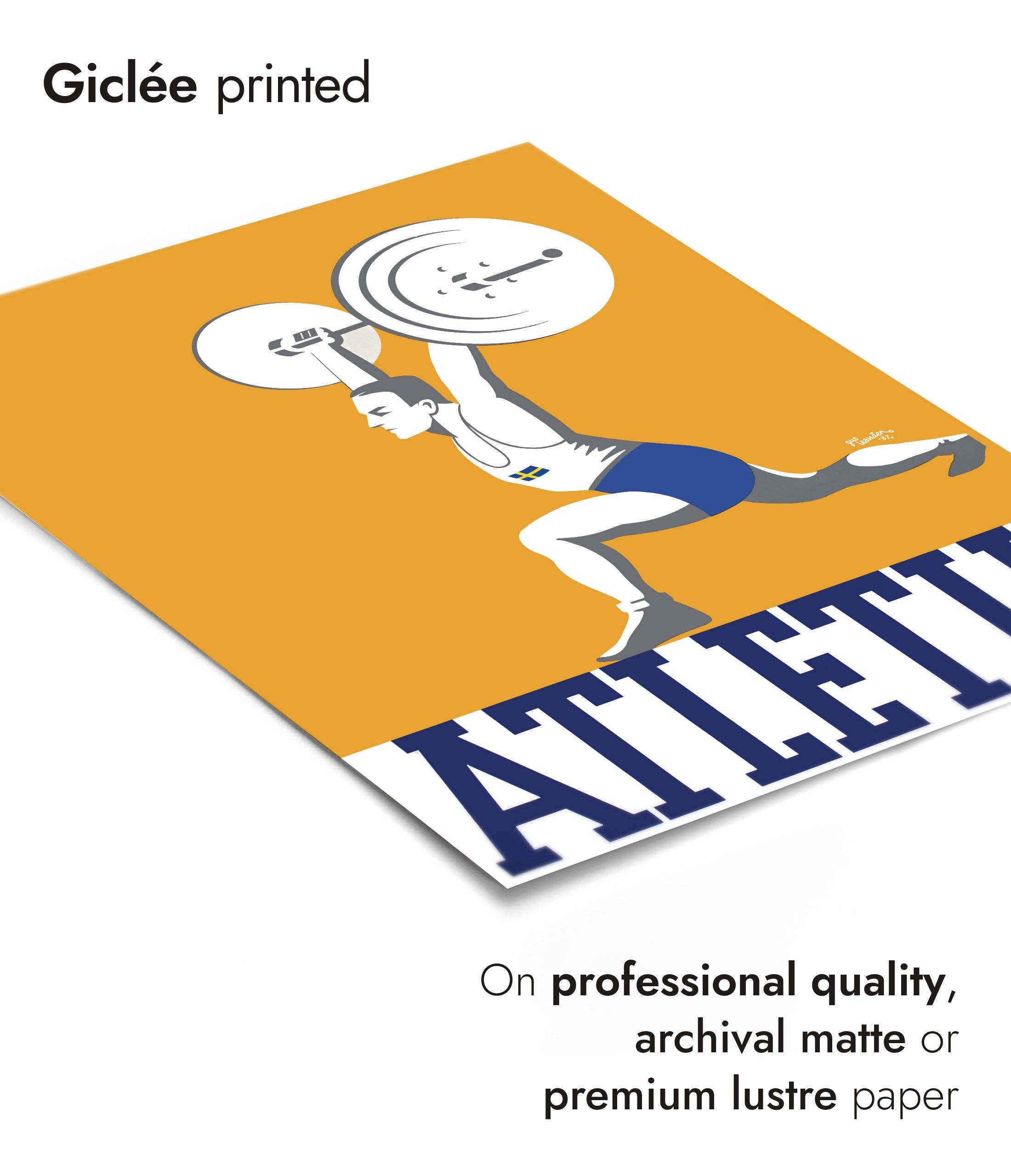 Animato – wholesale Poster – Athletic Weightlifting - Sweden2