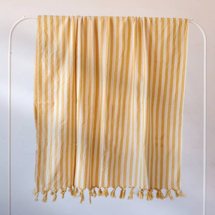 Vivamaison - Wholesale Beach towel - Turkish Cotton Peshtemal Striped Multi-Use 90x180 cm3