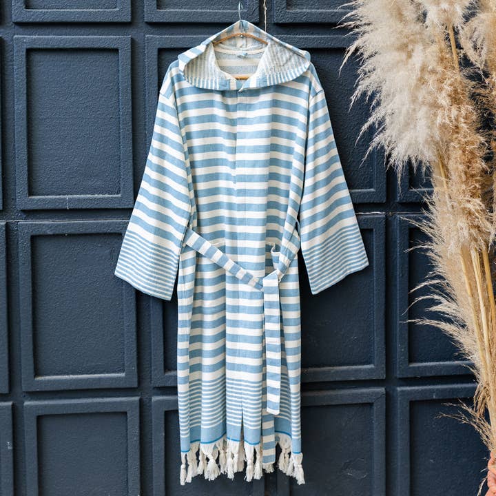 Bathrobe Turkish Cotton Light Weight Quick dry Resort Robe for wholesale by Kikoya