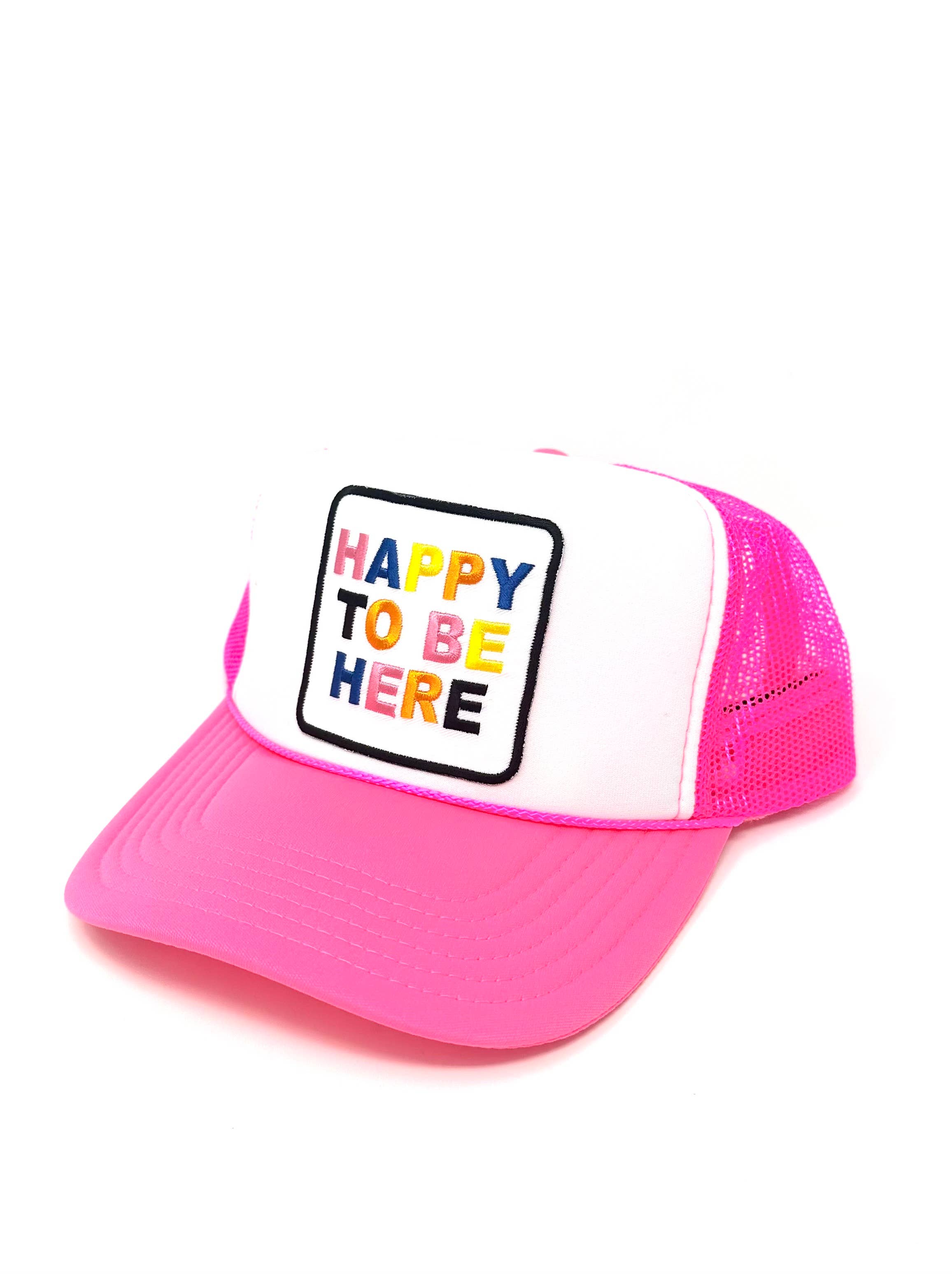 Après Babe - Vente Casquette de camionneur – femme - Casquette de camionneur ajustable « Happy To Be Here »8