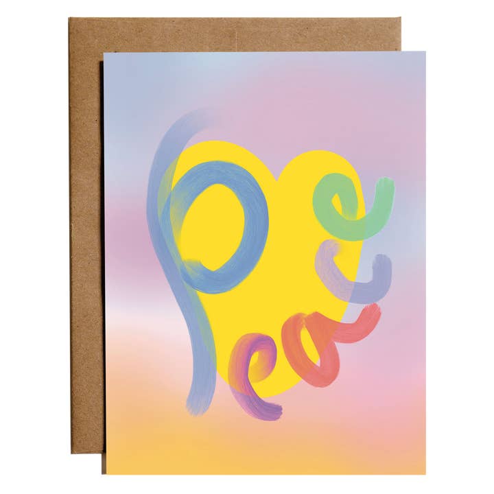 Everyday Card | Gradient Peace for wholesale by everybuddy