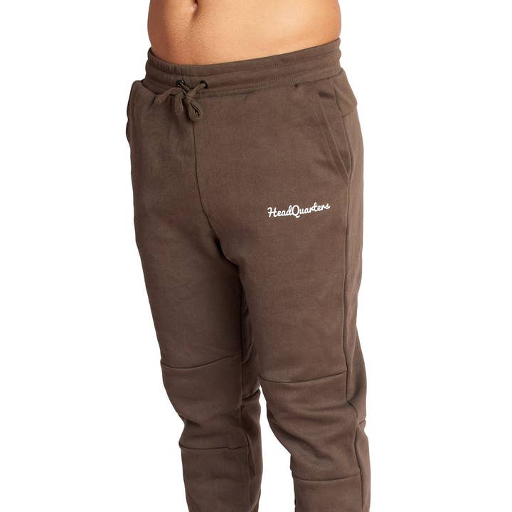 Pantalon de jogging en polaire HeadQuarters Tech Olive pour la vente par HeadQuarters Clothing