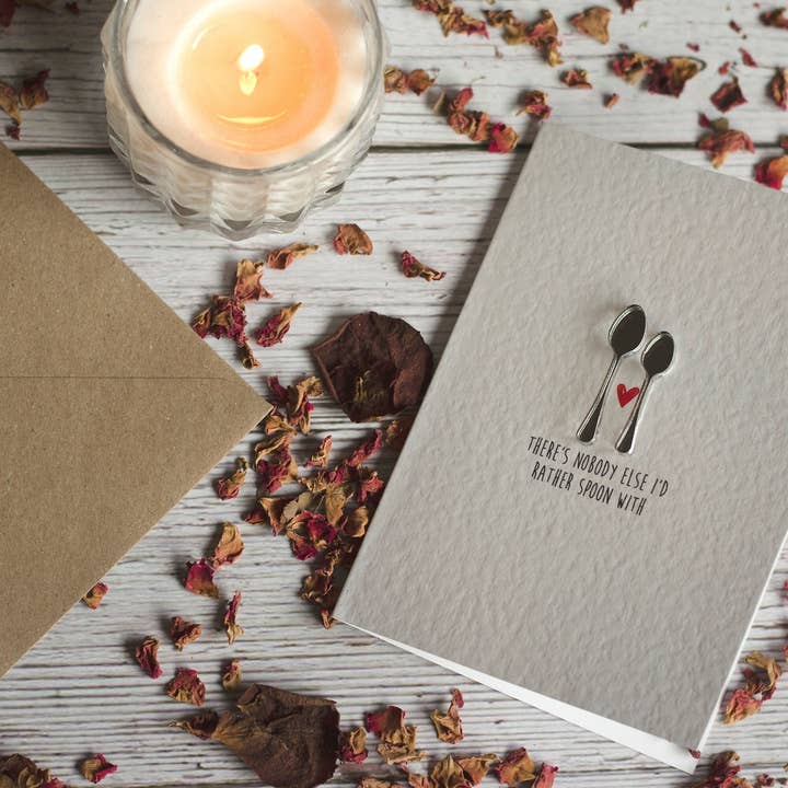 There's Nobody Else I'd Rather Spoon With Valentine's Day for wholesale by Two Little Hearts