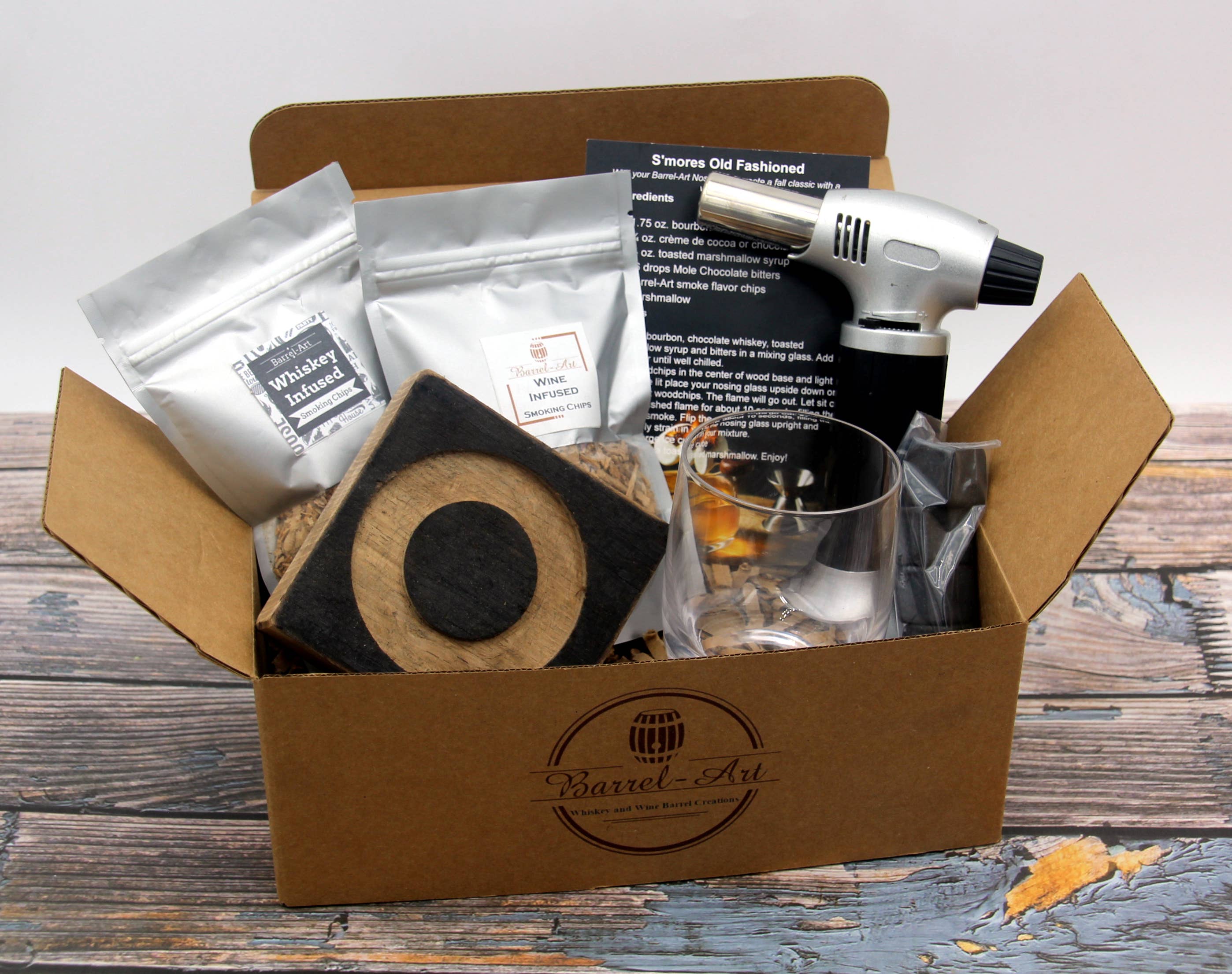 Barrel-Art - Vendita all'ingrosso Strumenti da bar - Kit autentico per cocktail affumicati con botte di whiskey4