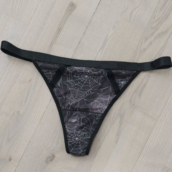 Spider's Lace Web Print G-String for wholesale by Uye Surana