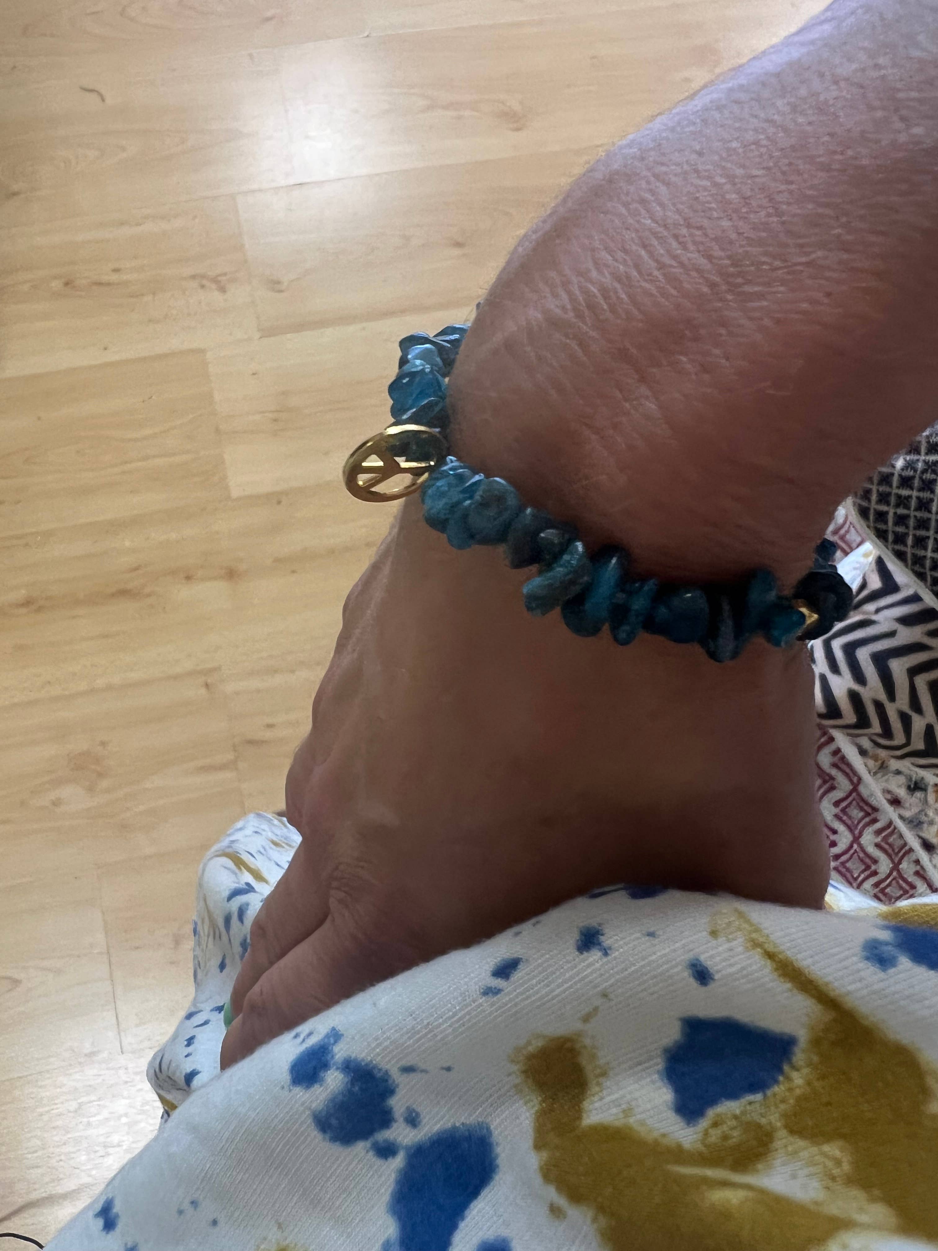 Téha Créations – Großhandel Perlenarmband – Apatit-Chip-Armband2