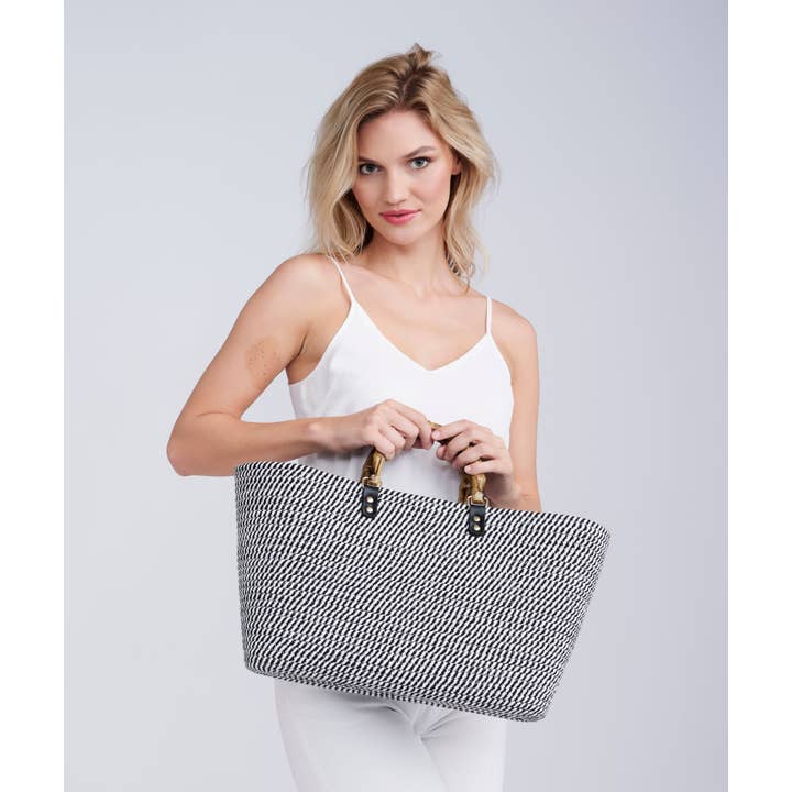 Pia Rossini Ltd – wholesale Tote bag – Women's – Narina Bag - Black/White1