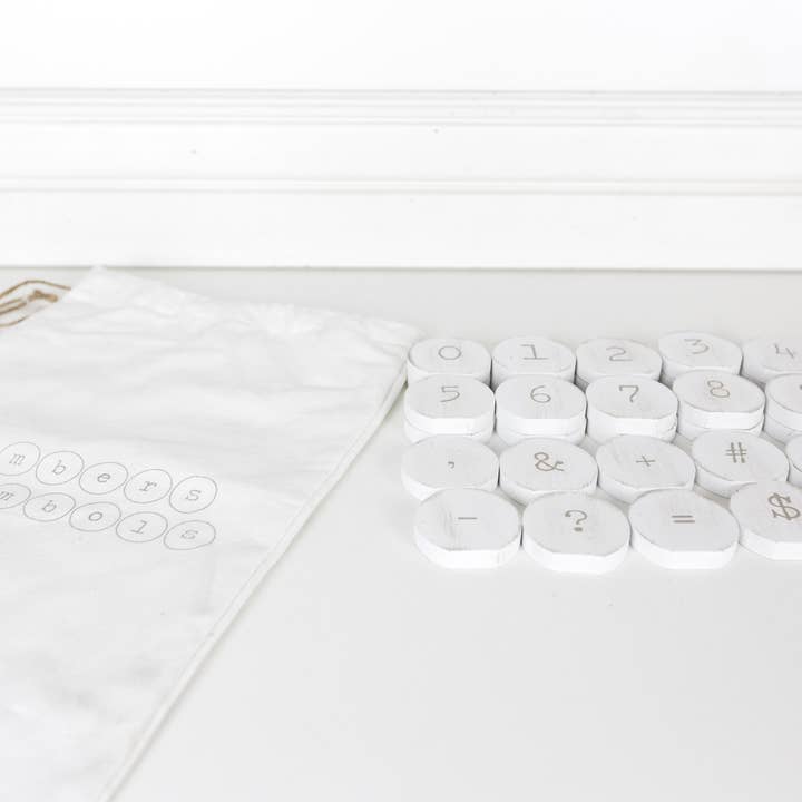 Devanie At Home (Formerly Adams & Co.) - Wholesale Decorative Tabletop Object - 15385 - 30 pc bag (TYPE KEY NUM/SYM) LETTERBOARD Clearance1