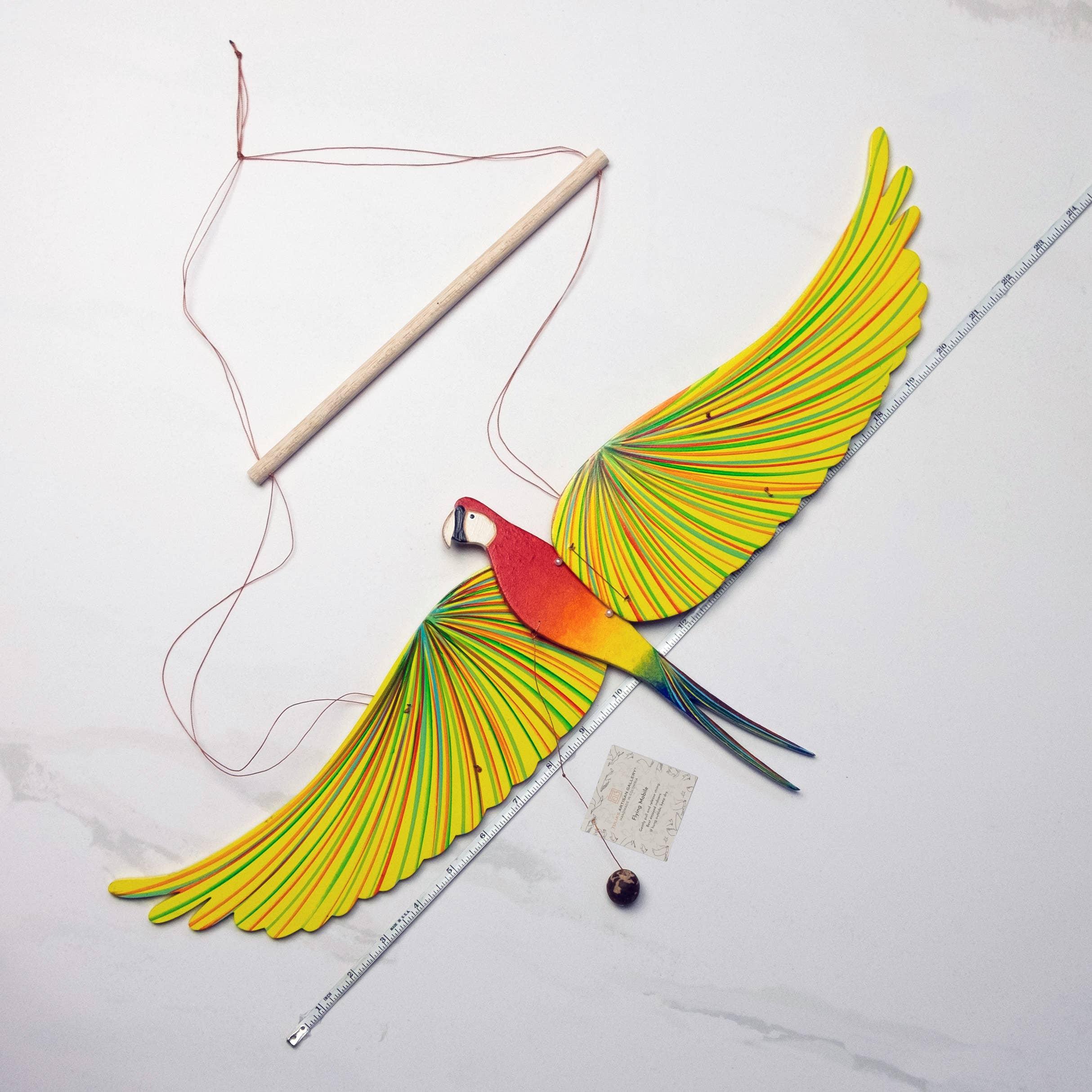 Tulia's Artisan Gallery - Wholesale Mobile - Parrot Macaw Flying Bird Mobile6