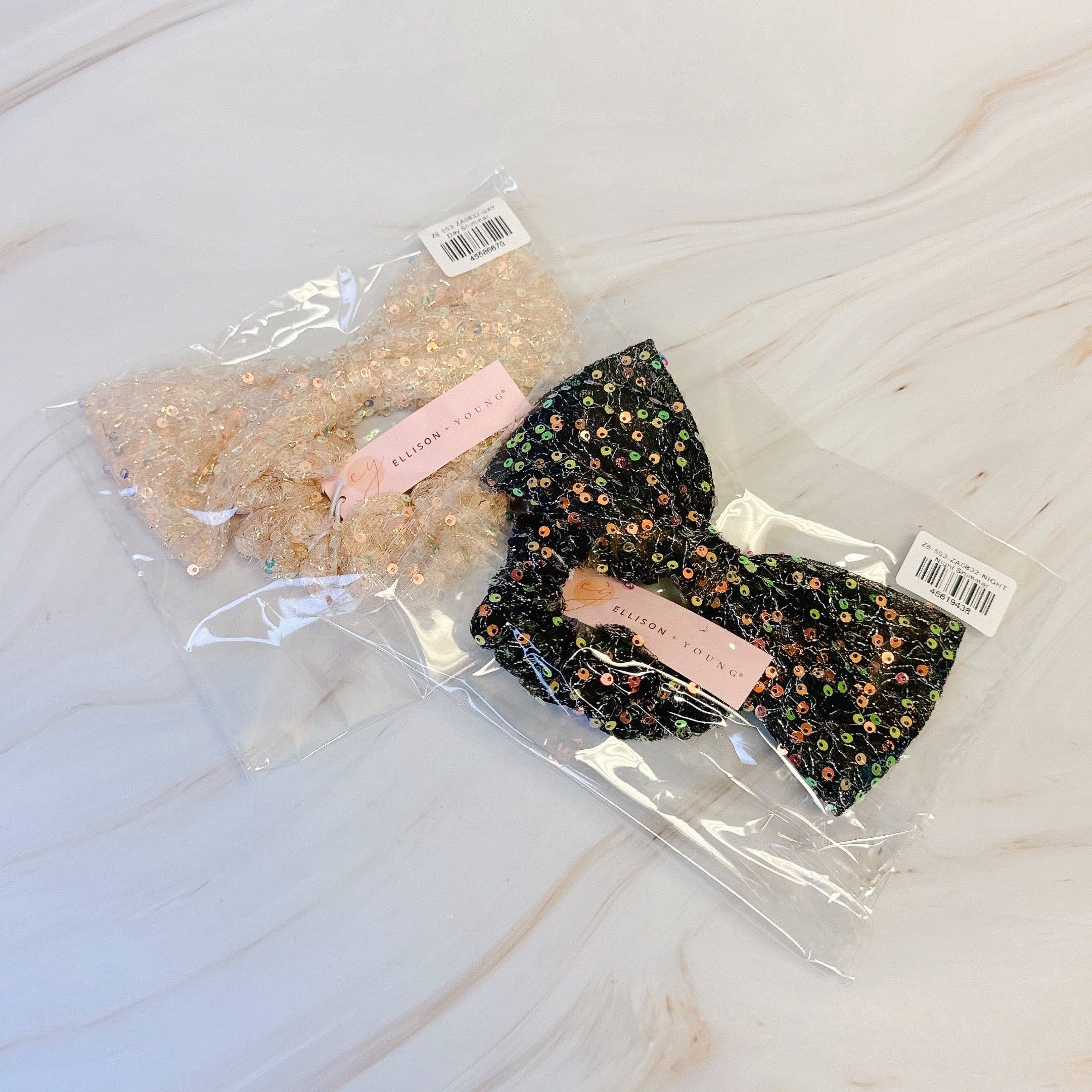 Ellison+Young - Wholesale Scrunchie - Dames - Shimmer Lover Haarscrunch met strik3