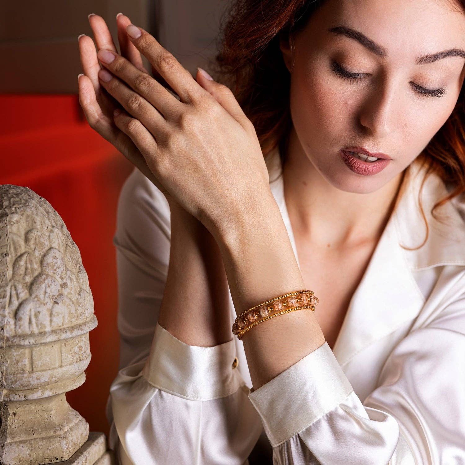 ALBATROS S.R.L. - Wholesale Beaded Bracelet - REZZONICO bracelet in Murano glass beads fashion gift idea elegant jewelry12