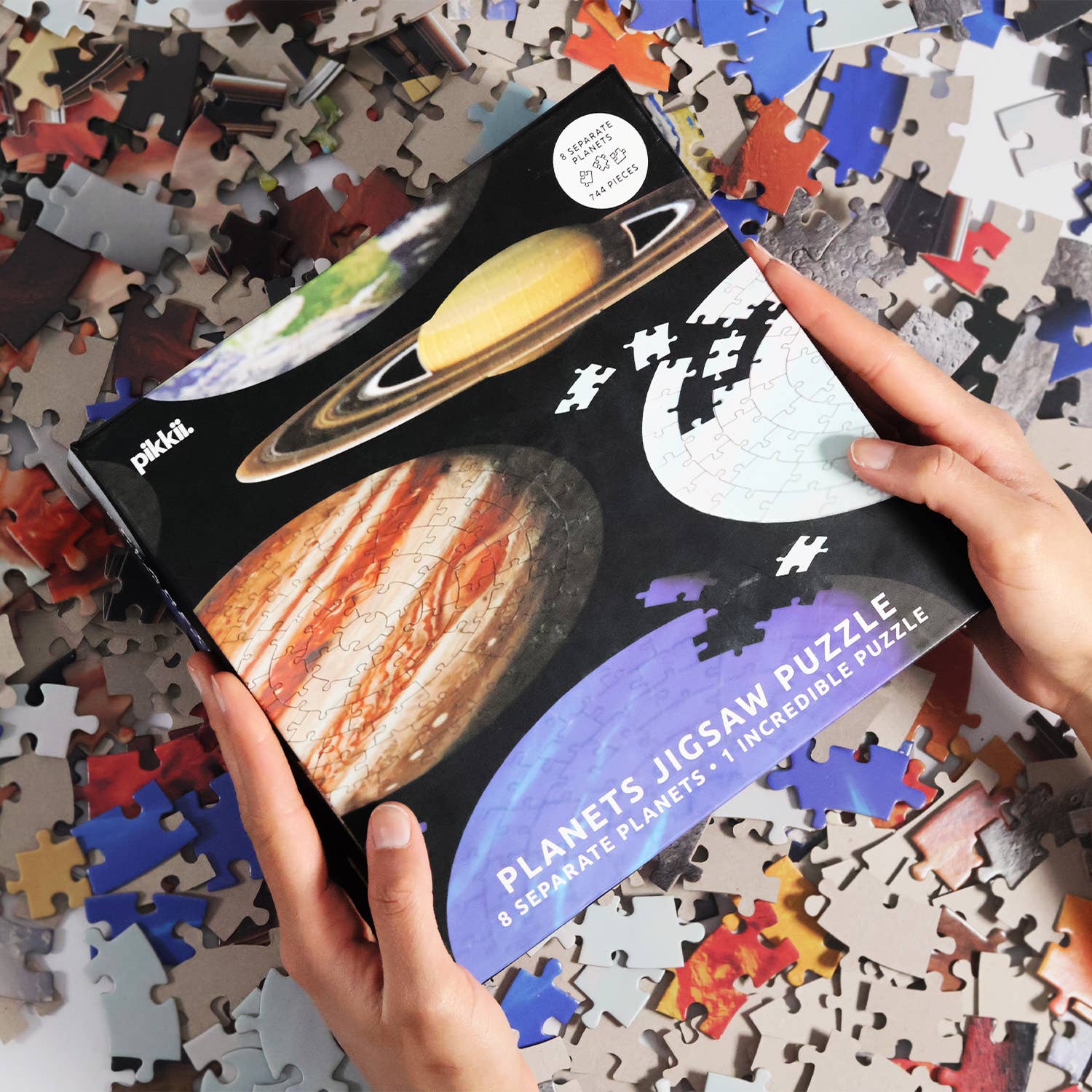 Pikkii - Wholesale Puzzle - Adult - Planet Jigsaw Puzzle | 744 Piece Solar System Space Puzzle7
