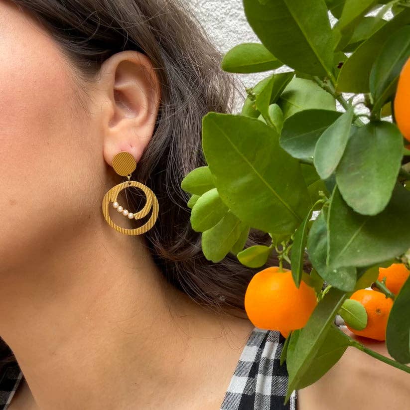 La Coquillette – Brincos de argola por atacado – TINA0