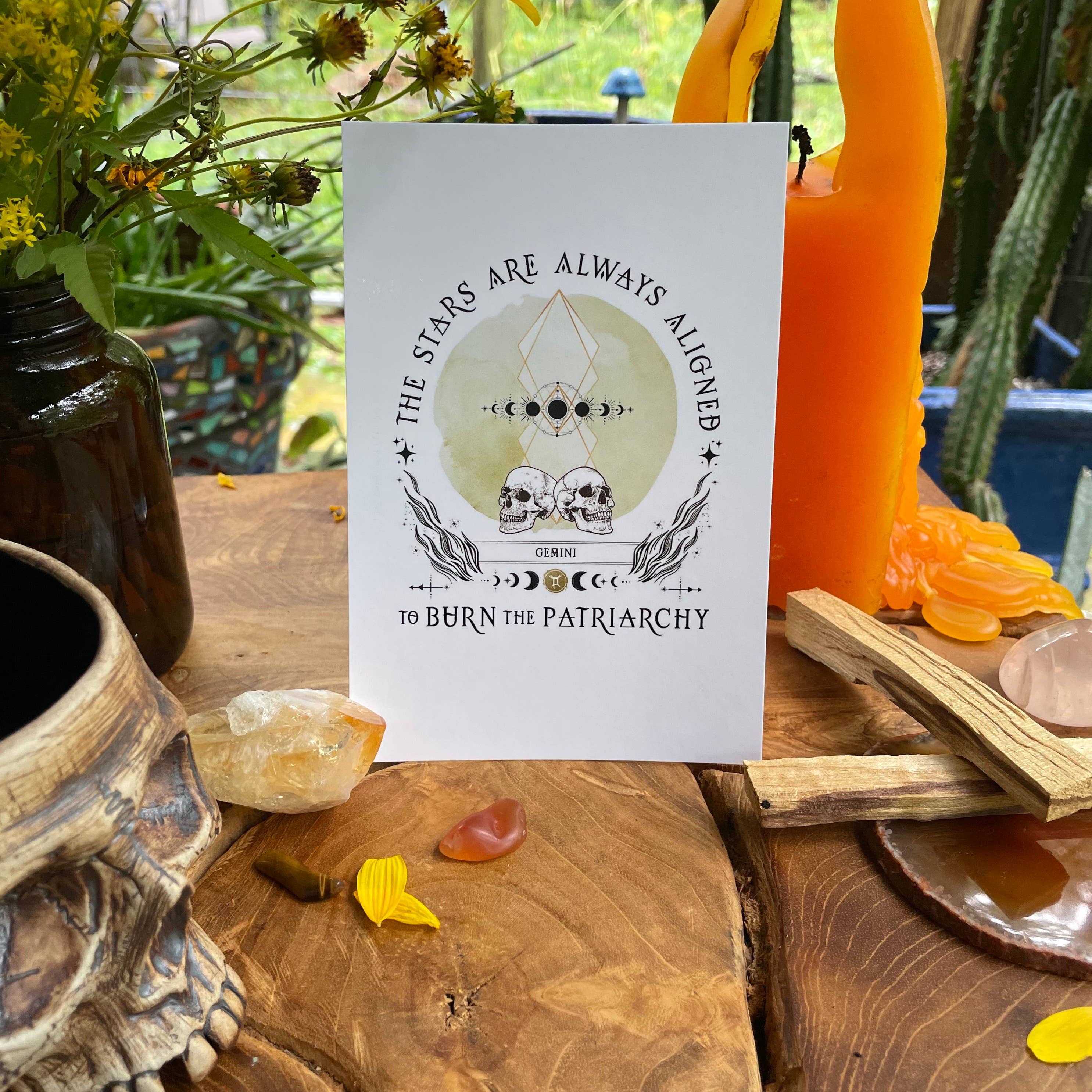 Heather Gerni Art & Design - Wholesale Postcard Set - Burn the Patriarchy Postcard Set3