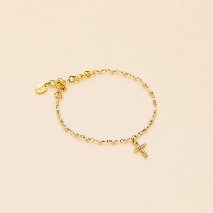 INDIA CROSS MULTI-CUBIC-ZIRCON-ARMBAND für den Großhandel von Une A Une