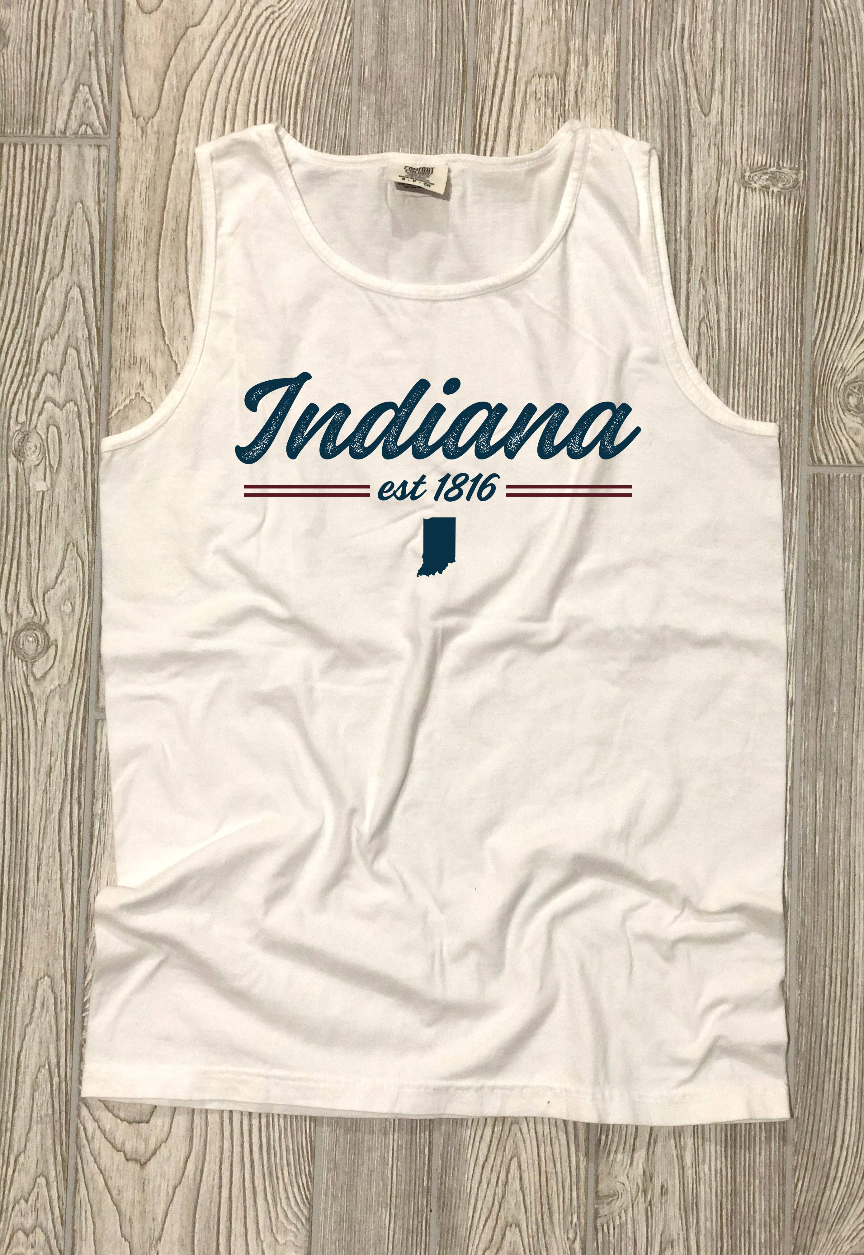 The Stately Shirt Co. - Wholesale Tank Top - Women's - Indiana Script Tank0