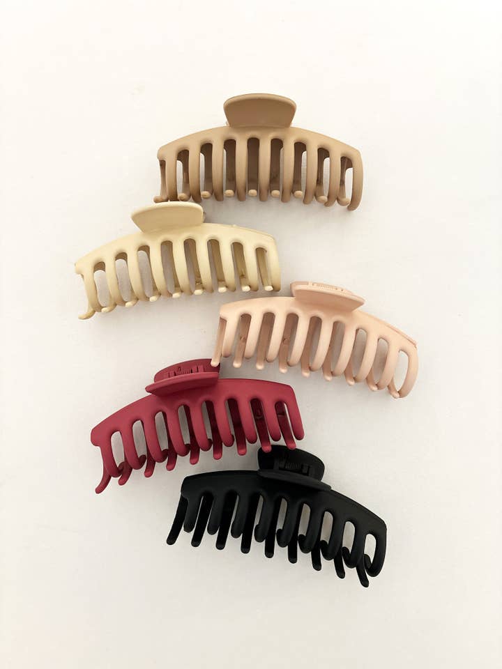 Regina Matte Claw Clip (5col) for wholesale by Angels Whisper Accessories