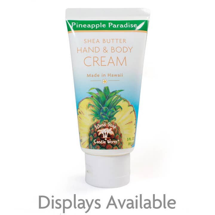 3 oz. Pineapple Paradise Shea Butter Body Cream for wholesale by Island Soap & Candle Works