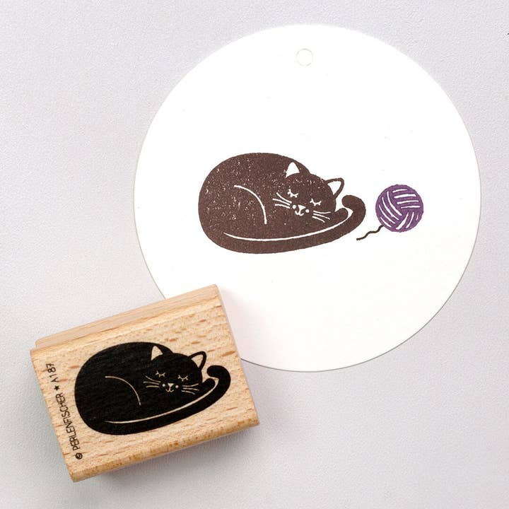 5x Stempel | Drømmende kat for engroshandel hos Perlenfischer