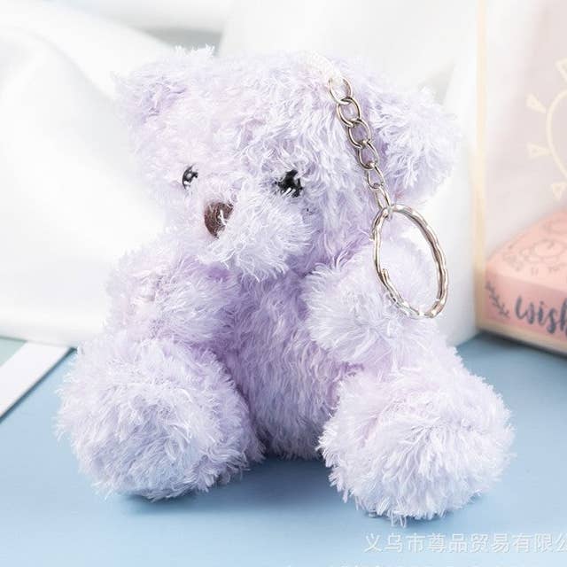 Schattige Pluche Teddybeer Sleutelhanger voor wholesale door Ekartini