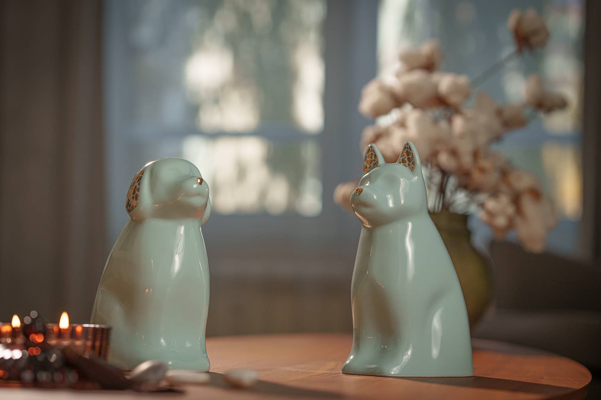 Pulvis Art Urns - Wholesale Pet Urn/Keepsake Box - "Cuddle" Pet Urn for Dog - Pink | Ceramic 9