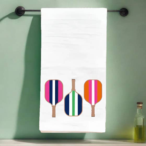 Cottage & Club - Wholesale Tea Towel - Pickleball Paddle Tea Towel0