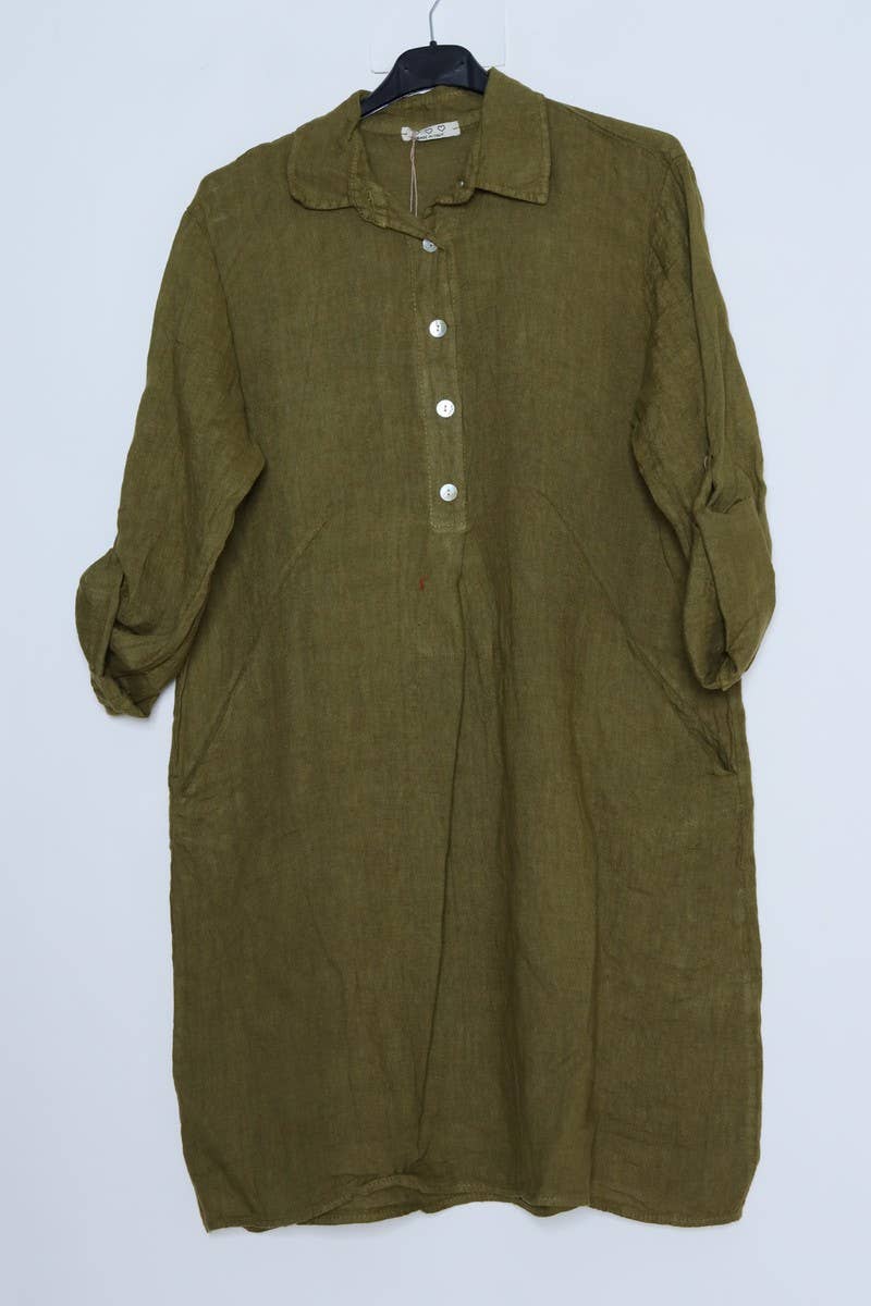 LÉA & LUC – Engroshandel Kjole - Dame – Korte kjoler i 100% hør REF. 135141