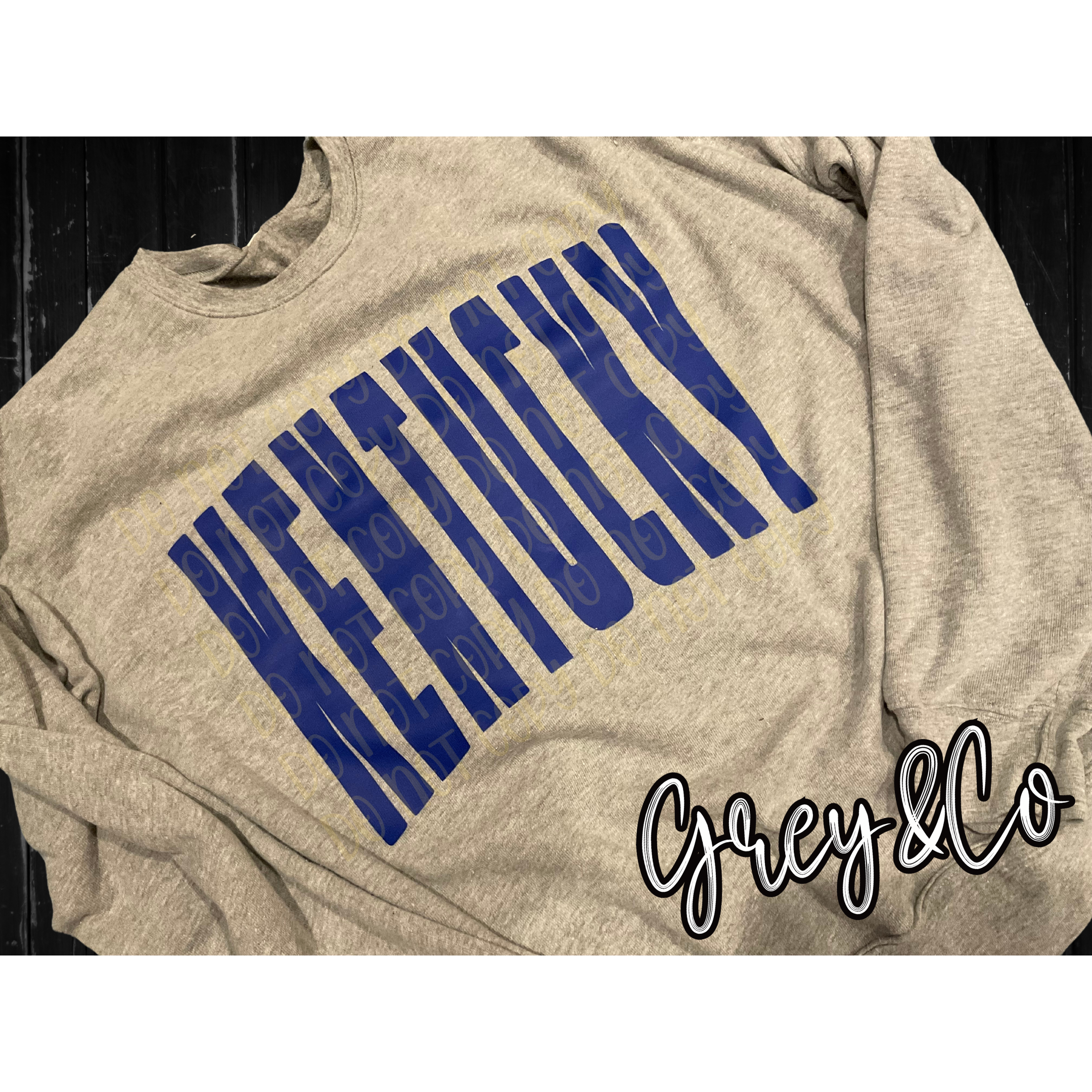 Grey&Co - Wholesale Graphic Sweatshirt - Women's - Kentucky Oversized Drop Shoulder Sweater0