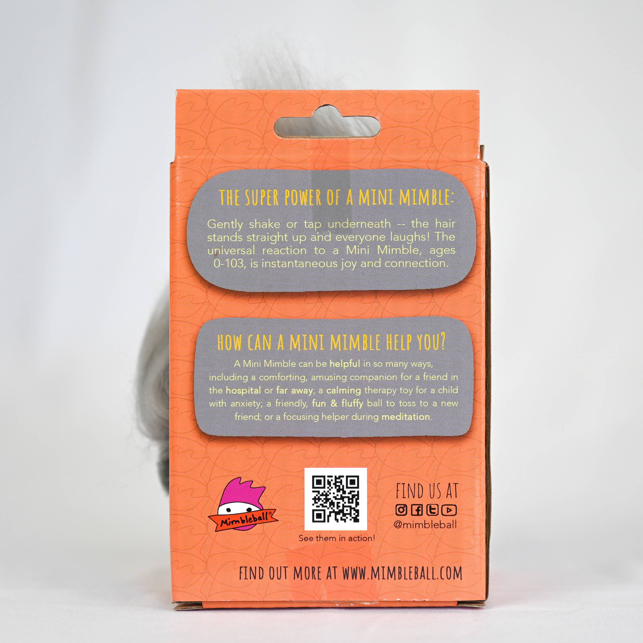 Mimbleball - Vente Peluche – enfant et bébé - Mini Ira (boîte d'emballage) - le compagnon douillet et réconfortant.2