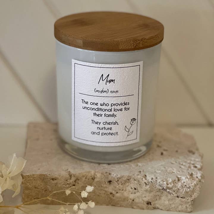 Heartfelt Kollektion 'MUM' Hvid - Large for engroshandel hos La Roseraie Candle Co