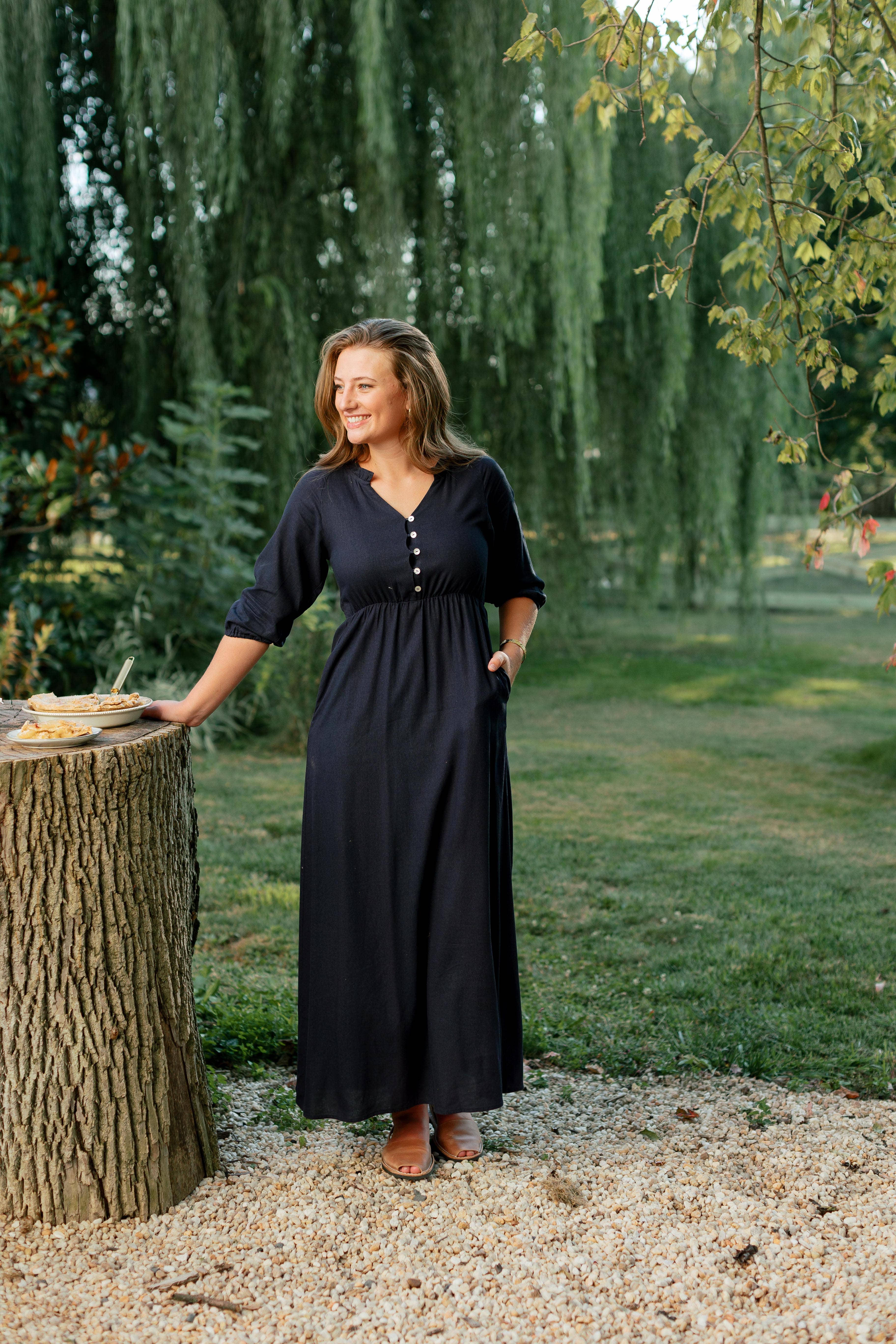 The Main Street Exchange - Wholesale Dress - Women's - 'Kenzi' Ruffle Detail Maxi Dress14