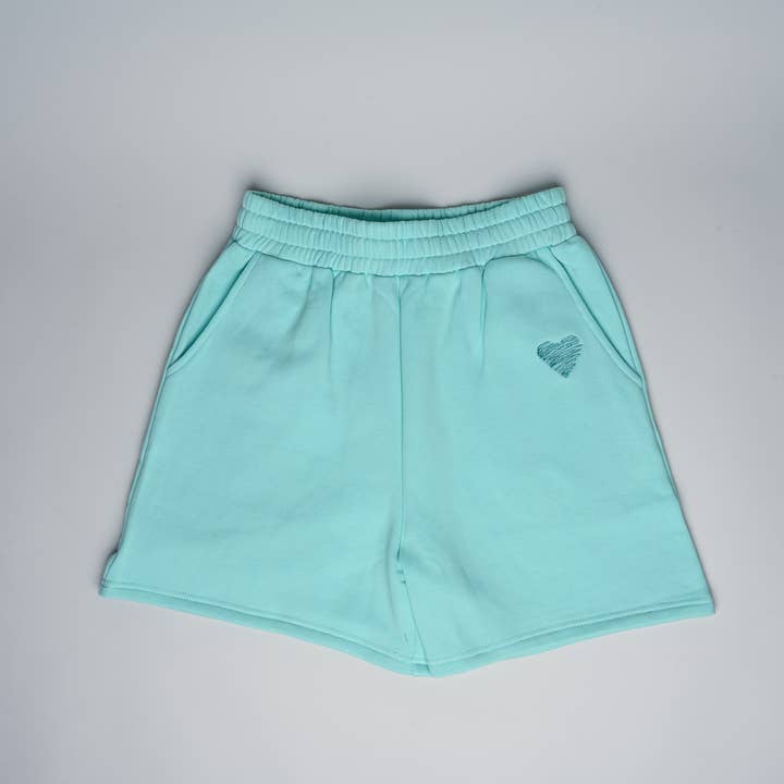 Pantaloncini in felpa - livelovelaugh (verde menta) per la vendita all'ingrosso da parte di ANSHIN