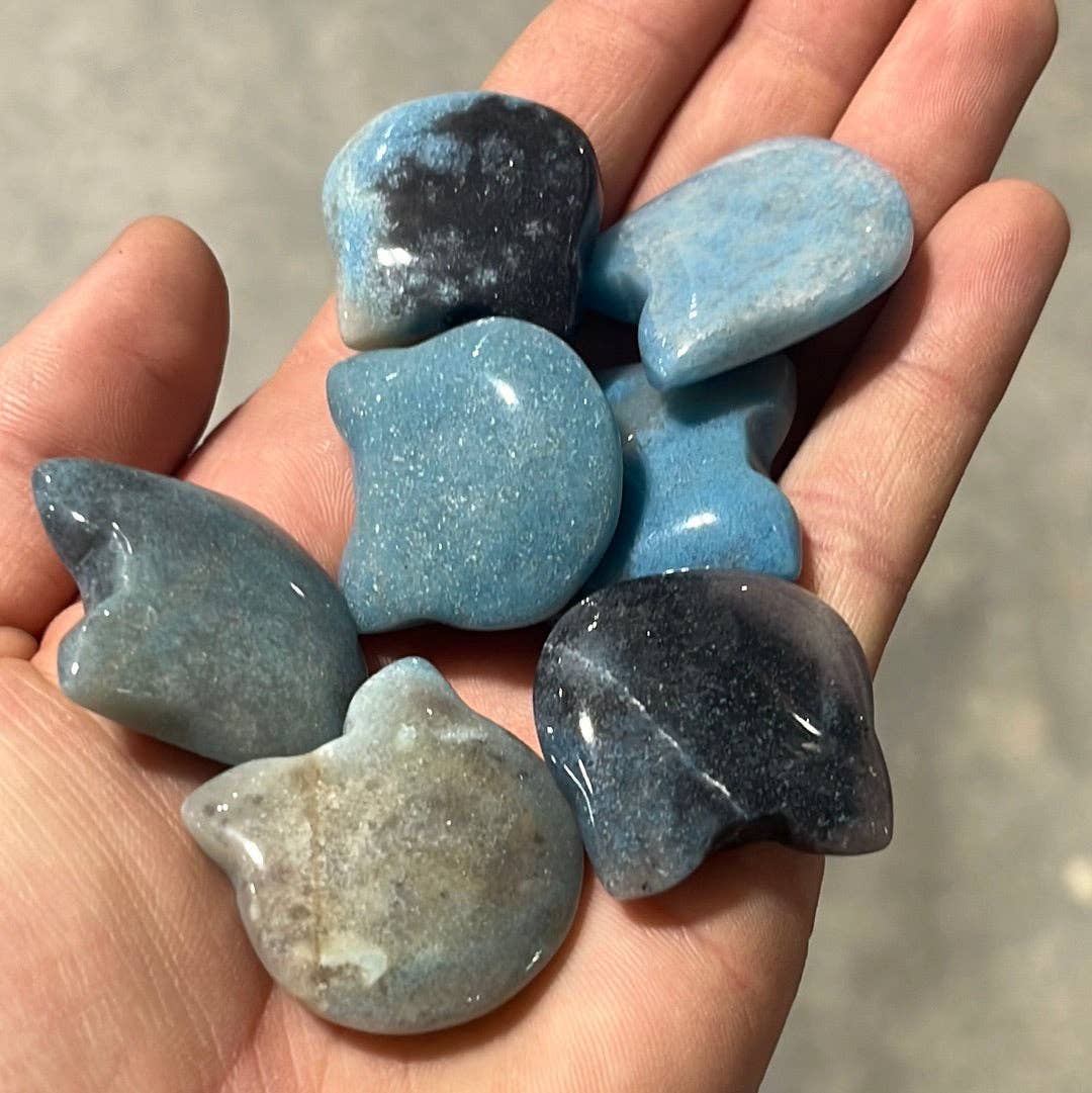 Keystone Crystals - Vente Pierre et cristal de spiritualité - Figurines de visage de chat en pierre précieuse 1 pouce – Sculptures d'animaux en cristal3