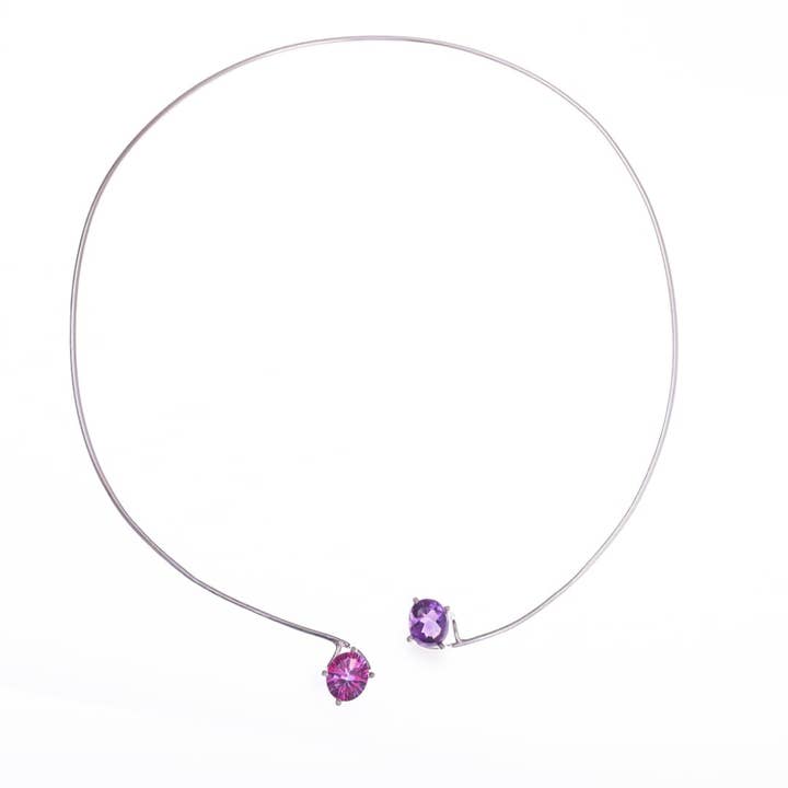 Branch duo Silver Choker for wholesale by solaru