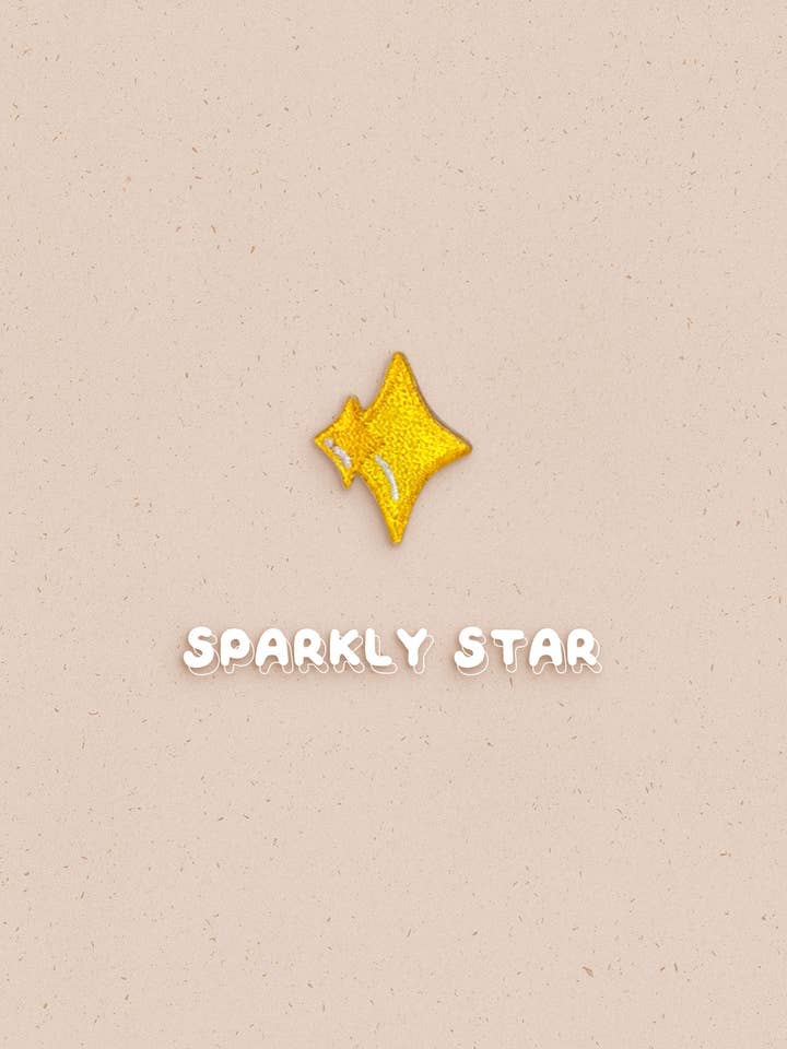 Sparkly Star Embroidery Pin por atacado de Ivycdraws