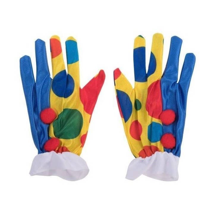 Clown Gloves Fancy Dress Costume Accessory Halloween for wholesale by Stylex Party