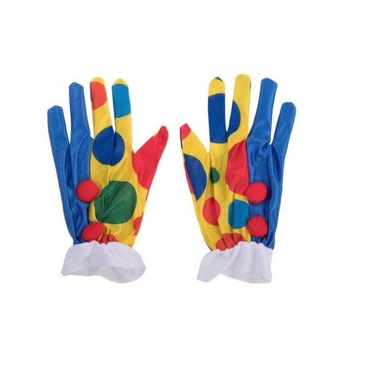 Clown Gloves Fancy Dress Costume Accessory Halloween for wholesale by Stylex Party